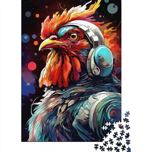 Künstlerisches Astronautenschwanz-Puzzle, kreative Spiele, 100% recycelter Karton, Puzzle für Erwachsene, 1000 Teile (38 x 26 cm) von GQmoney