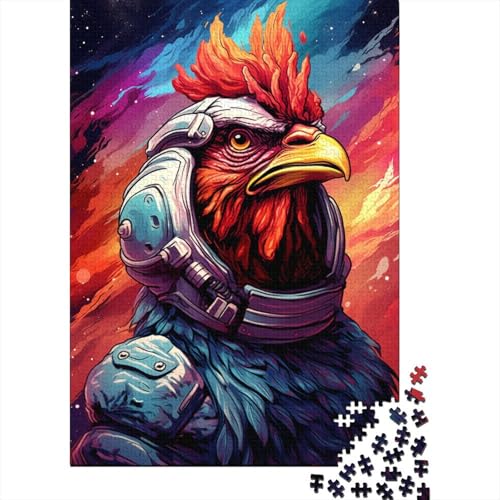 Künstlerisches Astronautenschwanz-Puzzle-Spielzeug, Lernspiel, Premium-Karton-Puzzle für Erwachsene und Kinder, 1000 Teile (75 x 50 cm) von GQmoney
