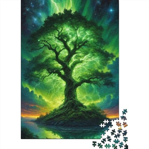 Künstlerisches Fantasiebaum-Puzzle, Lernspiele, Familienaktivitäten, Premium-Karton-Puzzle für Frauen und Männer, 1000 Teile (38 x 26 cm) von GQmoney