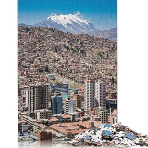 La Paz Puzzle, rechteckig, Papppuzzle, Geschenk für Kinder ab 12 Jahren, 520 Teile (52 x 38 cm) von GQmoney