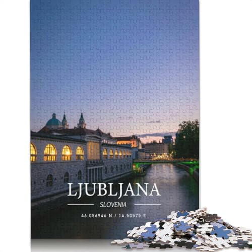 Ljubljana 520 Puzzles für Erwachsene, Lernspiel, Puzzlespiele für Erwachsene für Jungen oder Mädchen, 520 Teile (52 x 38 cm) von GQmoney