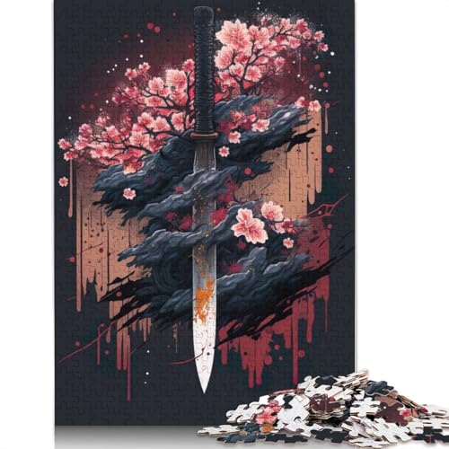 Lotus Katana-Puzzle für Erwachsene und Jugendliche, 520 Teile, Puzzle für Erwachsene, Lernspiel, Herausforderungsspielzeug, 520 Teile (52 x 38 cm) von GQmoney