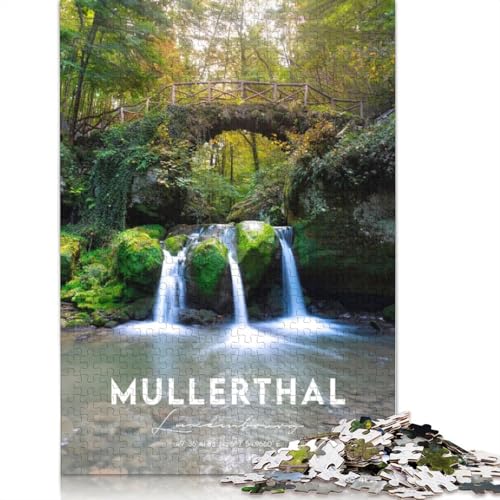 Luxemburg-Koordinaten-Puzzle für Erwachsene, Premium-Puzzle aus 100% recyceltem Brett, schwierige Puzzles für Kinder ab 12 Jahren, 1000 Teile (75 x 50 cm) von GQmoney