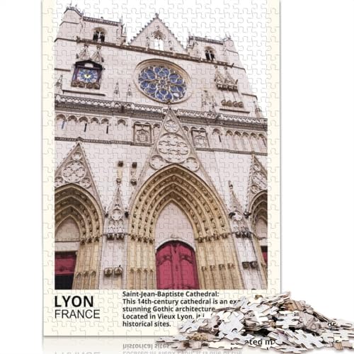 Lyon, Frankreich, 1000-teiliges Puzzle, ab 18 Jahren, Lernspiele, Puzzles für Erwachsene, für Frauen, für Kinder ab 12 Jahren, 1000 Teile (75 x 50 cm) von GQmoney