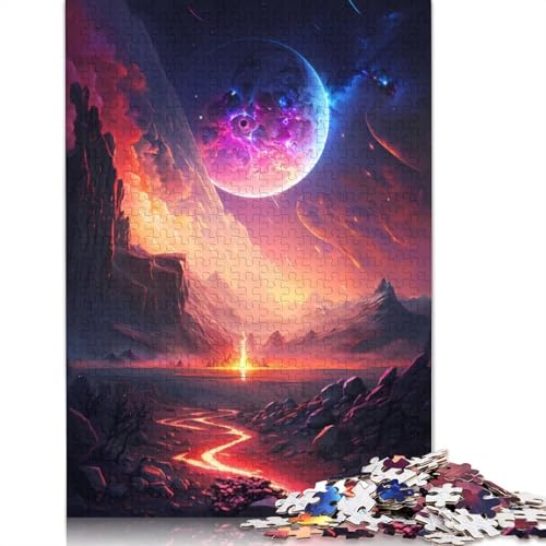 Magic Planet Realm Puzzlespielzeug für Erwachsene, Lernspiel, Puzzlespiele für Erwachsene für Frauen und Männer, 1500 Teile (85 x 57 cm) von GQmoney