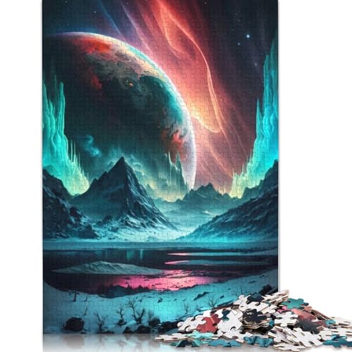 Magische Aurora-Berg-Puzzles. Bunte, Coole Puzzles für Kinder ab 12 Jahren. 520 Teile (52 x 38 cm). von GQmoney
