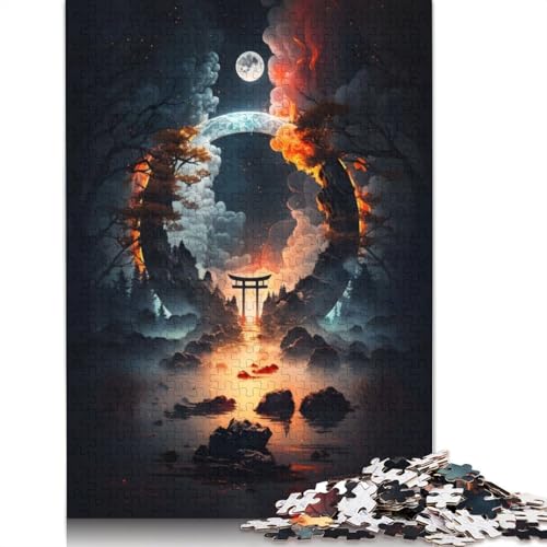 Magisches Portal am Torii-Tor, 1000-teiliges Puzzle für Erwachsene | | Familienspaß-Puzzles für Erwachsene, Geschenke, Denkspiele, 1000 Teile (75 x 50 cm) von GQmoney