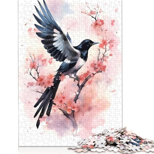 Magpie Watercolor 520 Puzzles für Erwachsene, Lernspiel, Puzzlespiele für Erwachsene für Jungen oder Mädchen, 520 Teile (52 x 38 cm) von GQmoney