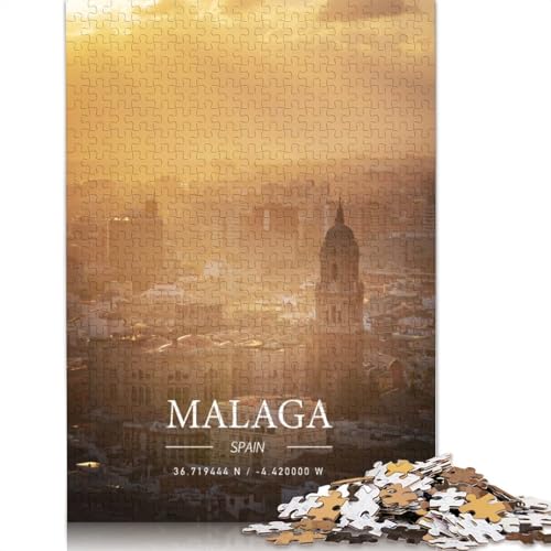 Malaga Puzzle 1500 Teile für Erwachsene, kreative Spiele, Puzzlespiele für Erwachsene für Jungen oder Mädchen, 1500 Teile (85 x 57 cm) von GQmoney