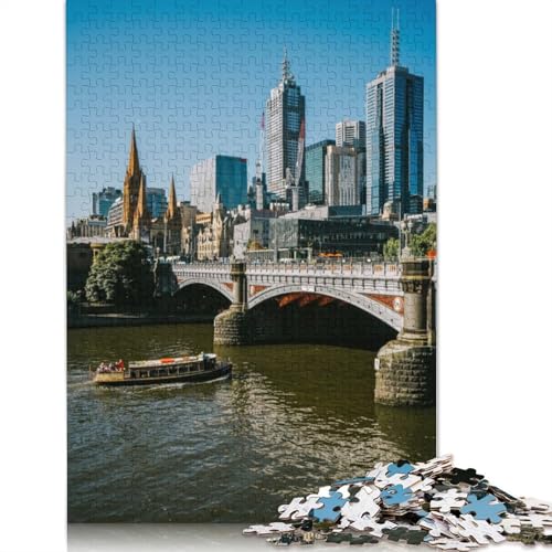 Melbourne Puzzles für Erwachsene, 1000 herausfordernde und knifflige ungewöhnliche Puzzles für Kinder ab 12 Jahren, 1000 Teile (75 x 50 cm) von GQmoney