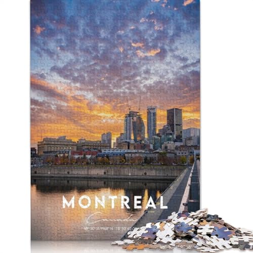 Montreal 1 Puzzles für Erwachsene, 520 herausfordernde und knifflige ungewöhnliche Puzzles für Kinder ab 12 Jahren, 520 Teile (52 x 38 cm) von GQmoney