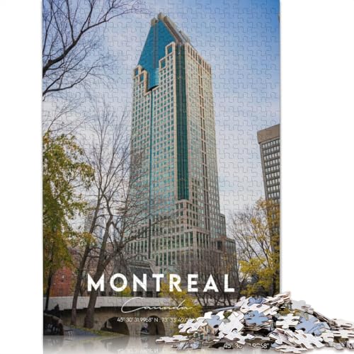 Montreal 4, Puzzlespielzeug für Erwachsene, Lernspiel, Puzzlespiele für Erwachsene für Frauen und Männer, 520 Teile (52 x 38 cm) von GQmoney
