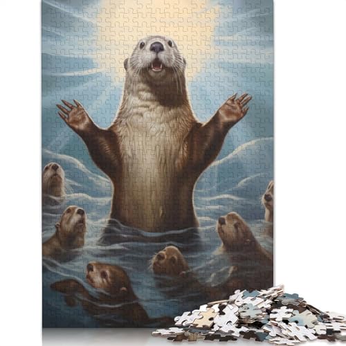 Moses Otter Puzzle für Erwachsene, Lernspiel, Puzzle-Geschenke für Kinder ab 12 Jahren, 1500 Teile (85 x 57 cm) von GQmoney