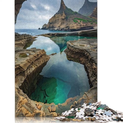 Mystische Ufer im Morgengrauen, Puzzle für Erwachsene, kreative Spiele, Puzzle-Geschenk für Jungen oder Mädchen, 1000 Teile (75 x 50 cm) von GQmoney