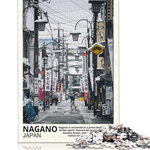 Nagano Japan 520 Puzzles für Erwachsene, Lernspiel, Puzzlespiele für Erwachsene für Jungen oder Mädchen, 520 Teile (52 x 38 cm) von GQmoney
