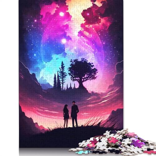 Nebula Romance Lovers Puzzle für Erwachsene, Lernspiel, Puzzle-Geschenke für Kinder ab 12 Jahren, 520 Teile (52 x 38 cm) von GQmoney