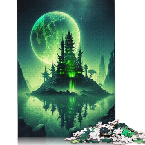 Neon Fortress Puzzles 1500 Teile für Teenager-Geschenke, Holzpuzzle für Erwachsene und Teenager ab 12 Jahren, 1500 Teile (85 x 57 cm) von GQmoney