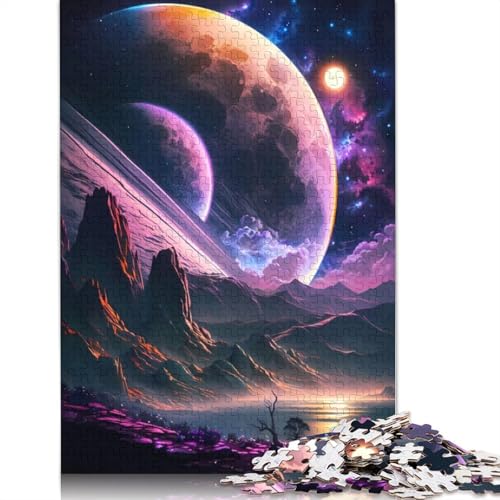 Neues Natur-Planet-Kosmos-Puzzle mit 1000 Teilen, ab 18 Jahren, Lernspiele, Puzzles für Erwachsene für Frauen, für Kinder ab 12 Jahren, 1000 Teile (75 x 50 cm) von GQmoney