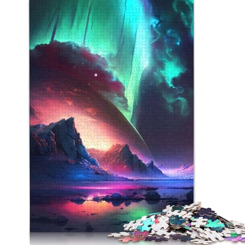Nordlichter-Puzzles für Erwachsene ab 18 Jahren, Upe-Lernspiele, Puzzle für Erwachsene und Kinder, 1500 Teile (85 x 57 cm) von GQmoney