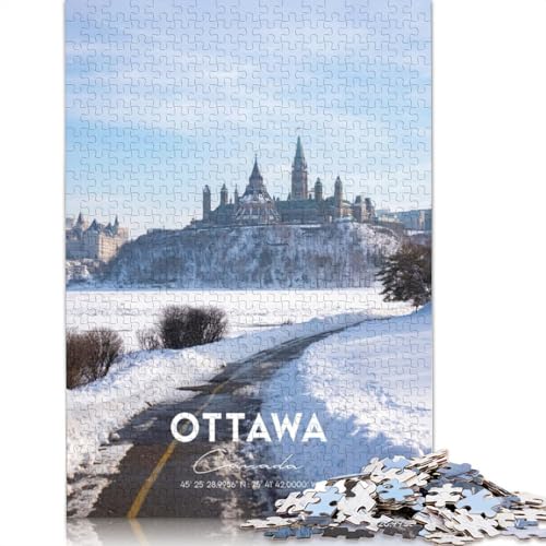 Ottawa 2 Puzzle für Erwachsene, kreative Spiele, Puzzle-Geschenk für Jungen oder Mädchen, 1000 Teile (75 x 50 cm) von GQmoney