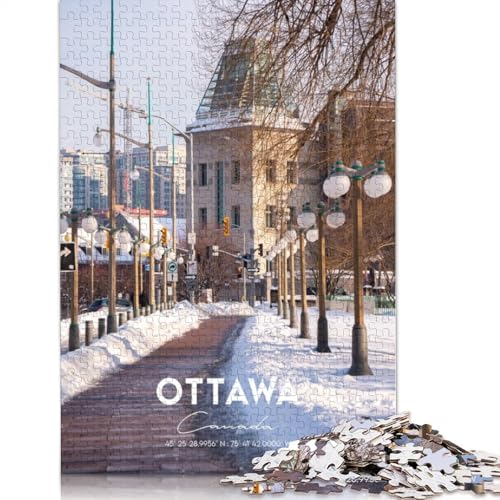 Ottawa 5 Puzzle für Erwachsene, Denksportaufgaben für Erwachsene, Puzzlespiele für Erwachsene und Teenager, 1000 Teile (75 x 50 cm) von GQmoney