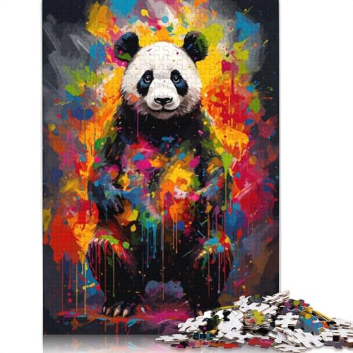 Panda-Tiermalerei, 1000-teiliges Puzzle, ab 18 Jahren, Lernspiele, Puzzles für Erwachsene für Frauen, für Kinder ab 12 Jahren, 1000 Teile (75 x 50 cm) von GQmoney