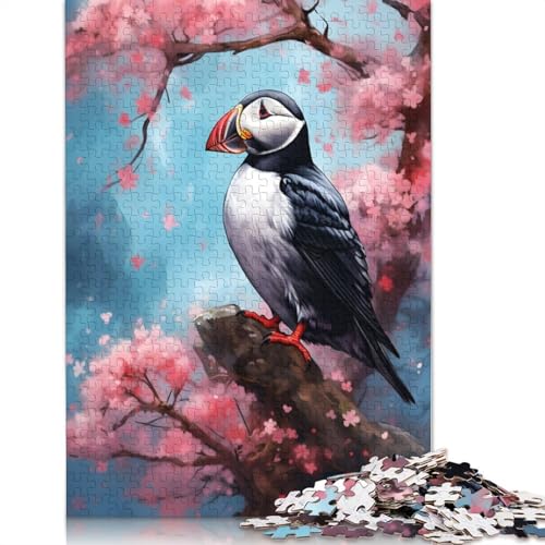 Papageientaucher-Aquarell-Puzzle für Erwachsene, Lernspiel, Puzzle-Geschenke für Kinder ab 12 Jahren, 1500 Teile (85 x 57 cm) von GQmoney