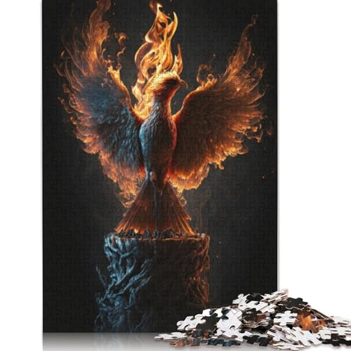 Phoenix-Vogel-Porträt-Puzzle für Erwachsene und Kinder. 520 Teile, skurrile Herausforderung, Spielzeug, Lernspiele, Heimdekoration, Geschenke, 520 Teile (52 x 38 cm) von GQmoney