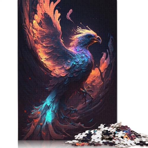 Phoenix-Vogel-Puzzle für Erwachsene und Kinder. 520 Teile, unmögliche Herausforderung, Spielzeug, Lernspiel, Heimdekoration, Geschenke, 520 Teile (52 x 38 cm) von GQmoney
