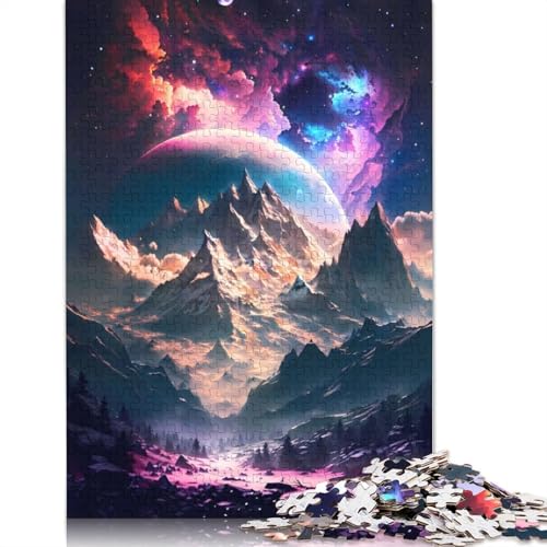 Planet Mountain Escape 1000 Puzzles für Erwachsene, Lernspiel, Puzzlespiele für Erwachsene für Jungen oder Mädchen, 1000 Teile (75 x 50 cm) von GQmoney