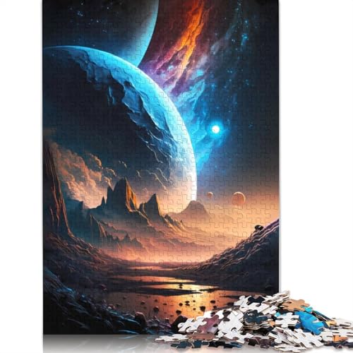 Planet Mountain Landscape Puzzle für Erwachsene, Lernspiel, Puzzle-Geschenke für Kinder ab 12 Jahren, 1500 Teile (85 x 57 cm) von GQmoney