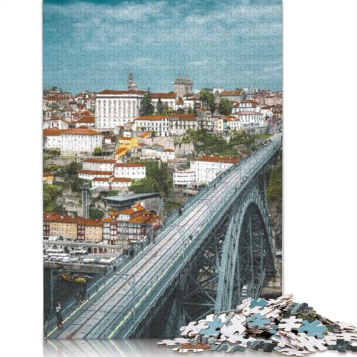 Porto City Puzzle für Erwachsene, 520 Teile, kreative Spiele, Puzzle, Geschenke für Männer, für Frauen, Männer, 520 Teile (52 x 38 cm) von GQmoney