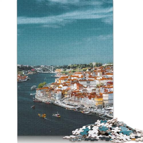 Porto Puzzle-Spielzeug für Erwachsene, Lernspiel, Puzzle-Spiele für Erwachsene für Frauen und Männer, 1500 Teile (85 x 57 cm) von GQmoney