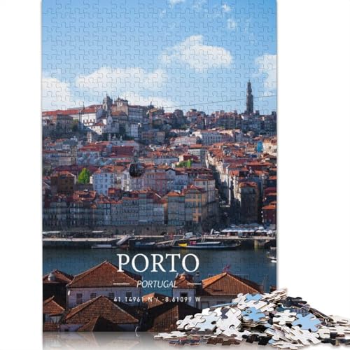 Porto Puzzles für Erwachsene ab 18 Jahren, Lernspiele, Puzzle für Erwachsene und Kinder, 1000 Teile (75 x 50 cm) von GQmoney