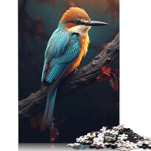 Puzzle, 1500 Teile für Erwachsene, buntes Fantasy-Vogel-Puzzle, quadratisches Puzzle für Erwachsene und Holzpuzzles, einzigartige Herausforderungsspiele, 1500 Teile (85 x 57 cm) von GQmoney