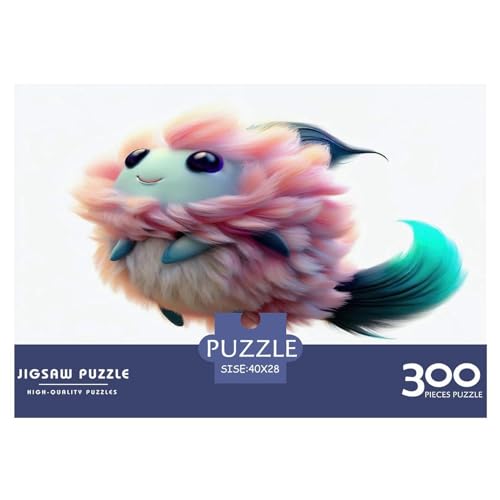 Puzzle, niedliche Puzzles für Erwachsene, 300 Teile, Holzpuzzle, Wandkunst-Puzzlespiele, 300 Teile (40 x 28 cm) von GQmoney