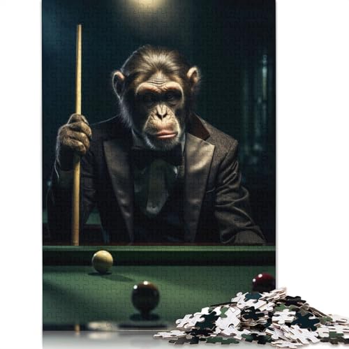 Puzzle „AFFE im Hexenkessel“ für Erwachsene und Kinder. Unmögliches Herausforderungsspielzeug, Lernspiel, Heimdekoration, ab 14 Jahren, 520 Teile (52 x 38 cm) von GQmoney