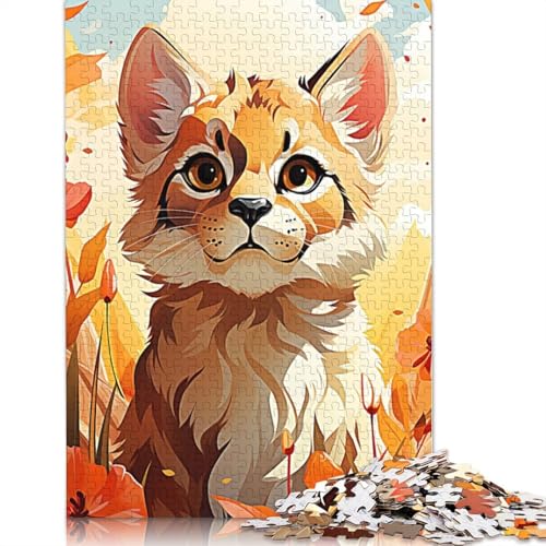 Puzzle „Malen der Katze“ für Erwachsene und Kinder. 1500 Teile, unmögliche Herausforderung, Spielzeug, Lernspiel, Heimdekoration, Geschenke, 1500 Teile (85 x 57 cm) von GQmoney