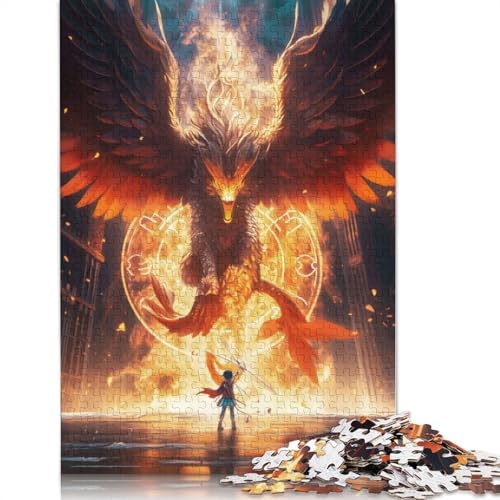Puzzle 1000 Teile Adler und Kinderpuzzle, Schwierigkeitsgrad für Erwachsene, Lernspielzeug, Spiele, Familiendekoration, 1000 Teile (38 x 26 cm) von GQmoney