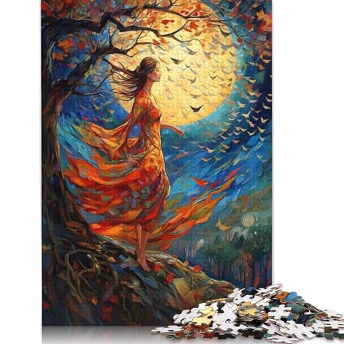 Puzzle 1000 Teile für Erwachsene, Schöne Mädchen, Quadratisches Puzzle für Erwachsene, Holzpuzzle, praktisches Spiel 1000 Teile (75x50cm) von GQmoney