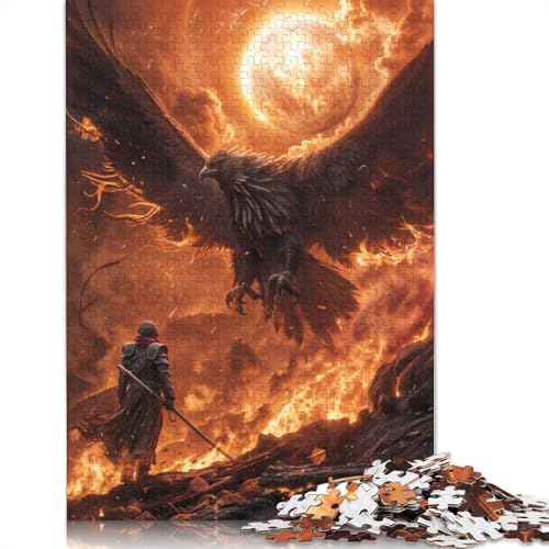 Puzzle 1500 Teile Ardente Battle mit Phoenix für Erwachsene, Weihnachtsgeschenke, Puzzles für Erwachsene, Lernspielzeug, 1500 Teile (85 x 57 cm) von GQmoney