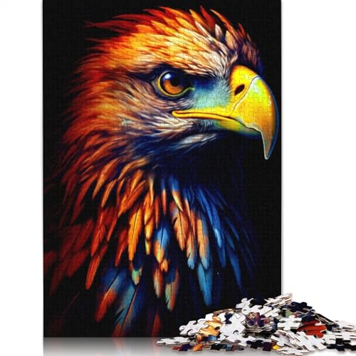 Puzzle 1500 Teile für Erwachsene, Erstaunliche Eule, Buntes quadratisches Puzzle für Erwachsene und Holzpuzzles, Einzigartige Herausforderungsspiele, 1500 Teile (85 x 57 cm) von GQmoney