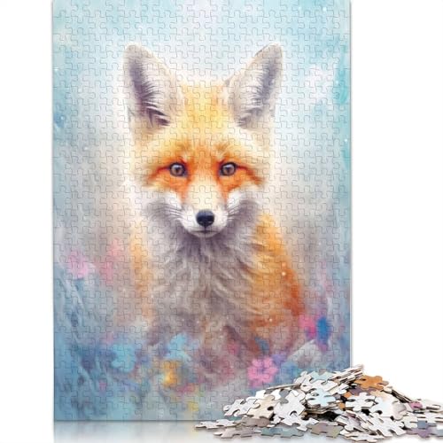 Puzzle Füchse für Erwachsene und Jugendliche, 1000 Teile, Puzzles für Erwachsene, Puzzle, Heimdekoration, Puzzle, Spielzeug, 1000 Teile (75 x 50 cm) von GQmoney