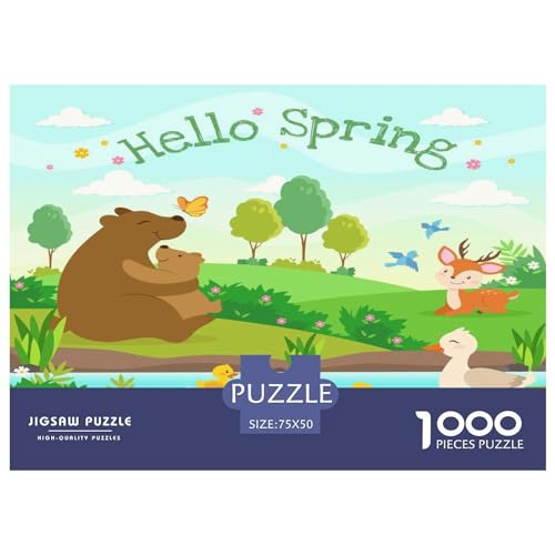 Puzzle für Erwachsene, 1000 Teile, Kinderpuzzle, kreatives rechteckiges Puzzle, Dekomprimierungsspiel, 1000 Teile (75 x 50 cm) von GQmoney
