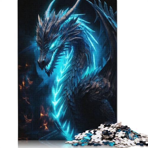 Puzzle für Erwachsene, 1000 Teile, Neondrachennebel, Lernspielzeug, Spiele, Familiendekoration, 1000 Teile (75 x 50 cm) von GQmoney