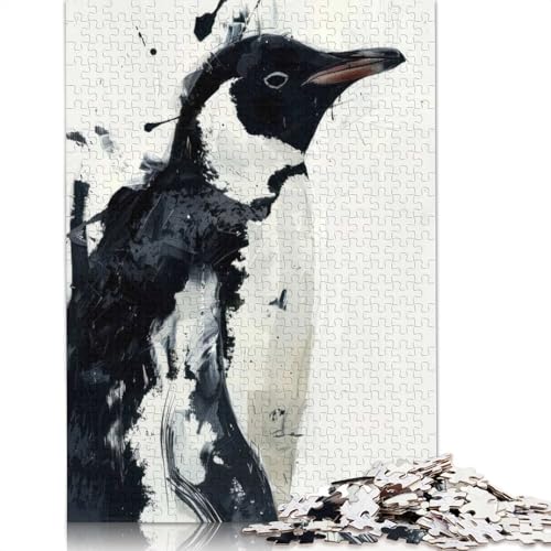 Puzzle für Erwachsene, 1000 Teile, Penguin Grace, Kunstdruckpapier, Puzzle für Erwachsene und Jugendliche, Heimdekoration, Puzzlespielzeug, 1000 Teile (38 x 26 cm) von GQmoney