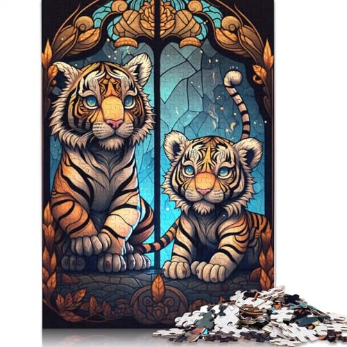 Puzzle für Erwachsene, 1000 Teile, Tiger, jenseitiges Papier-Puzzle für Erwachsene, Lernspiel, Herausforderungsspielzeug, 1000 Teile (75 x 50 cm) von GQmoney