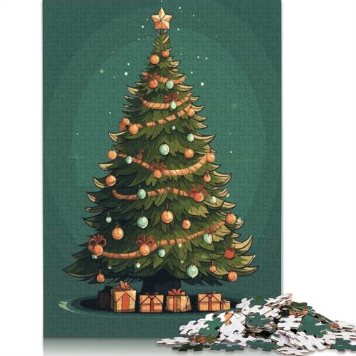 Puzzle für Erwachsene, 1000 Teile, Weihnachtsbaum, Papierpuzzle für Erwachsene, Lernspiel, Herausforderungsspielzeug, 1000 Teile (75 x 50 cm) von GQmoney