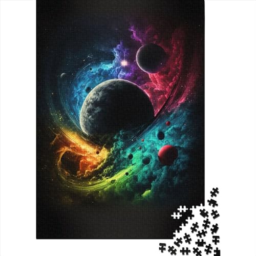 Puzzle für Erwachsene, 1000 Teile, Zusammenbruch der Planeten, 7 Puzzle, Puzzles für Erwachsene, Lernspiel, Herausforderungsspielzeug, 1000 Teile (75 x 50 cm) von GQmoney