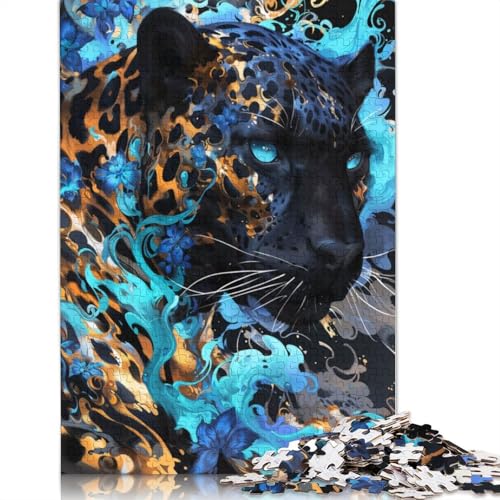 Puzzle für Erwachsene, Black Panther Bloom Puzzles, Holzpuzzles, Puzzles für Erwachsene, Lernspiel, Herausforderungsspielzeug, 1500 Teile (85 x 57 cm) von GQmoney